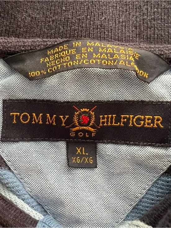 Vintage Tommy Hilfiger Golf 2002 U.S. Open Bethpage Black Striped Polo - Picture 6 of 10